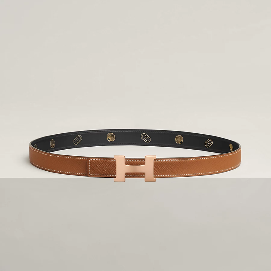 Mini Constance belt buckle & Hermès sur Mer reversible leather strap 24 mm - Image 3